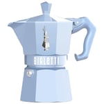 Bialetti Mokabryggare 3 koppar, blå