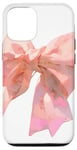 Coque pour iPhone 12/12 Pro Rose floral avec accents de ruban