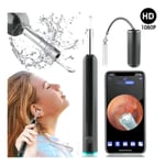 Otoskop Öronendoskop HD Visual Smart Ear Camera Öronrengöringssats med LED-ljus 1600P WIFI