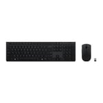 Keyboard and Wireless Mouse Lenovo SLIM COMBO II ES MC00011728 Black Spanish