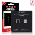 MEGA-IDEA Black Direct Heat Reballing BGA Stencil for iPhone & iPad A12 CPU