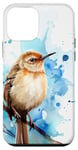 iPhone 12 mini House Wren Cute Alcohol Ink Art Bird Case