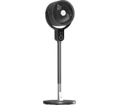 VYBRA VS001-OFG Pedestal Fan - Graphite Grey, Silver/Grey