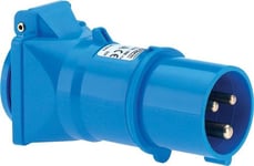 Bals 8626 - Adapter Cee 16A 3P - Dansk 16A 2P+J - Cee Adaptor / Overgang. Han: Cee 6H 16A 3 Pol 230V. Hun: Dansk 16A 2 Pol+Jord 230V