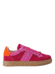 Kurt Geiger London Kensington Suede Slim Trainers, Pink Fuchsia