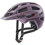 uvex Finale 2,0 - Casque de Vtt sûr pour Hommes et Femmes - Réglage de la Taille Individuel - à Compléter avec un Éclairage Led - Plum Matt - 52-57 cm