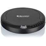 Roadstar PCD-435NCD/BK Discman, Lecteur CD, CDA, CD-R, CD-RW, Portable avec Écouteurs Inclus, sans Fil, Écran LCD, Piles, Noir
