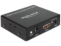 DELOCK – HDMI Stereo/5.1 audio extractor, UltraHD, S/PDIF, 3.5mm, black (62692)