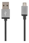 Deltaco MICRO-110F - USB-kabel - USB til Micro-USB type B - 1 m