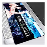 ITBT Ghost in The Shell Anime Extended XXL Mousepad,Speed Gaming Mouse Mat,800x300mm Large Anime Mousepad with Non-Slip Rubber Base,3mm Stitched Edges,for Computer PC,E