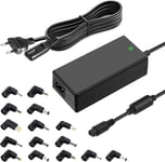 90W Chargeur Universel Pour Ordinateur Portable, Sortie Dc 15V 16V 18.5V 19V 19.5V 20V Alimentation De L¿Adaptateur Secteur Pour Hp Compaq Dell Acer Asus Toshiba Ibm Lenovo Samsung Notebook