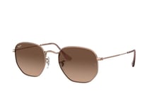 Ray-Ban HEXAGONAL METAL RB 3548N COPPER/BROWN PINK 51/21/145 unisex Sunglasses