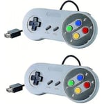 Trådlös Kompatibel Styrenhet för Uk Story Kompatibel Ny Super Nintendo Nes/snes Classic Edition Mini 2017, Klassisk Spelkontroll Joystick Gamepad (2