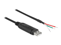 Delock - Usb / Seriell Kabel - Usb (Hane) - 2 M - Stranded Copper Wire Only - Svart