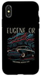 Coque pour iPhone X/XS Eugene OR USA Classic Car Industrial Muscle Design