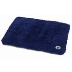 Petface Outdoor Paws Tapis en Mousse à mémoire de Forme en Microfibre Bleu Taille S