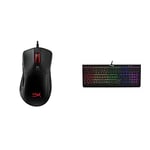 HyperX HX-MC005B Pulsefire Raid - Ergonomique - 11 Touches programmables Souris de Jeu RGB & HX-KB5ME2-FR Alloy Core RGB - Clavier Gaming Membrane (AZERTY)