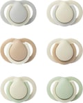 Tommee Tippee Newborn Dummies, 0-2 months, Muted Colours, Matte Multi 