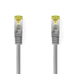 Nedis Cat 8.1 netværkskabel | S/FTP | RJ45 Han | RJ45 Han | 10.0 m | Runde | LSZH | Grå | Label