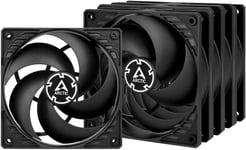 ARCTIC P12 PWM PST 5 Pack - 120 mm Case Fan, PWM Sharing Technology PST, Pressur