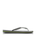 Havaianas Womens Ladies - Stripe Sole Flip Flop - Grey - Size EU 39