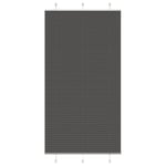 Plisserad persienn svart 110x200 cm tyg bredd 109,4cm polyester