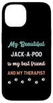 Coque pour iPhone 14 Jack-A-Poo Jackapoo Chien Papa Maman Ami et Thérapeute