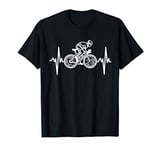 cycling bicycle racing bike heartbeat birthday gift cyclist T-Shirt