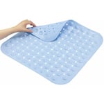 Tapis De Douche Petit 48 X 48 Cm, Tapis De Douche Antidérapant, Tapis De Douche Carrés, Douche Antidérapante, Tapis De Douche Antidérapant bleu