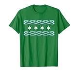 Chicago Irish Flag White Stars Celtic Gaelic Band St Paddy's T-Shirt