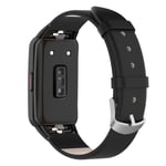 Läderarmband för Huawei/Honor Band 6 - Svart