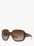 Ray-Ban RB4347 Unisex Tortoiseshell Square Sunglasses, Havana/Brown Gradient