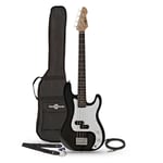 Travel Bass Guitar LA Short Scale by Gear4music Black