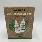 Garnier Ultimate Serum Duo. 30ml Vitamin C Serum/30ml Hyaluronic Aloe Serum. New