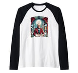 A Christmas Carol Book Cover - Ebeneezer Scrooge Raglan Baseball Tee