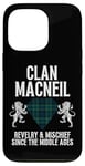 Coque pour iPhone 13 Pro MacNeil Clan Scottish Name Armure tartan pour fête de famille