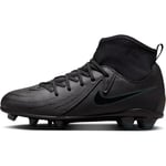 Nike Jr Phantom Luna II Club FG/MG Soccer Shoe, Black/Black-Deep Jungle, 33 EU