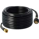 Tuyau de rallonge 30 m remplacement pour Kärcher 2.644-019.0 pour nettoyeur haute pression avec connexion M22 x 1,5, noir - Vhbw