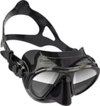 Diving Mask, Cressi Nano Black With Spectra Lens (Mirrored), Snorkelling, Scuba