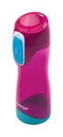 Contigo Swish Autoseal Water Bottle, Large BPA Drinking Bottle, Leakproof Gym Bottle, Ideal for Sports, Running, Bike, Running, Hiking, 500 ml, Magenta