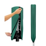 Flatro Rotary Washing Line Cover Waterproof - Universal Fit with Zip and Drawstring to Tighten - Weather Resistant and Great Protection Parasol Cover for Garden Dryer and Airer (Green)