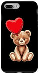 Coque pour iPhone 7 Plus/8 Plus Ours en peluche coeur amour joyeux Saint-Valentin