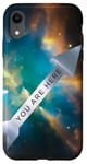 Coque pour iPhone XR Galaxy Science Geek Gifts T-shirt « You Are Here » Deep Space