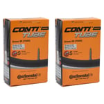 2X Continental Cross 28 Bike Inner Tubes 700 x 32 - 47mm Presta Valve 42mm