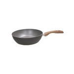 Avilia Poêle Fonda Antiadhésive pour Spaghettate et Cuisson Viande et Poisson - Poêle Extrafond Antiadhésive pour cuisson sans huile, en aluminium, 28 cm