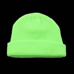 (Vihreä)Miehet Naiset Neulottu Hattu Pipo Skullcap Sailor Cap Cuff Brimless Retro Pehmeä Lyhyt Unisex HipHop Joustava Lämmin Talvi Ski Pipo