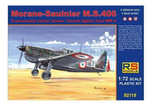 RS MODELS 92119 1/72 Morane Saulnier Ms. 406 France (4 Decal V. pour