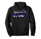 Irritable Bowel Syndrome IBS Warrior Heartbeat Fight Pullover Hoodie