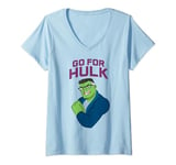 Marvel Avengers: Endgame The Hulk Go For Hulk Cartoon V-Neck T-Shirt