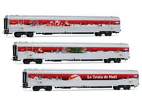 Coffret 3x voitures Train de Noël Coca-Cola ép. VI - SNCF - HO 1/87 - JOUEF HJ42